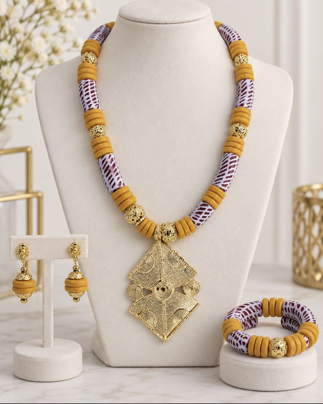African jewelry set