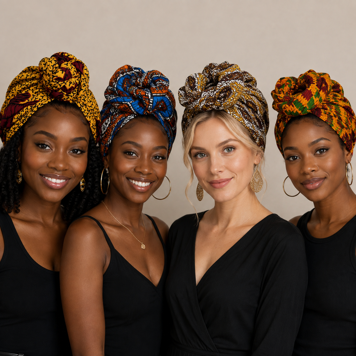 Pre-tied headwrap