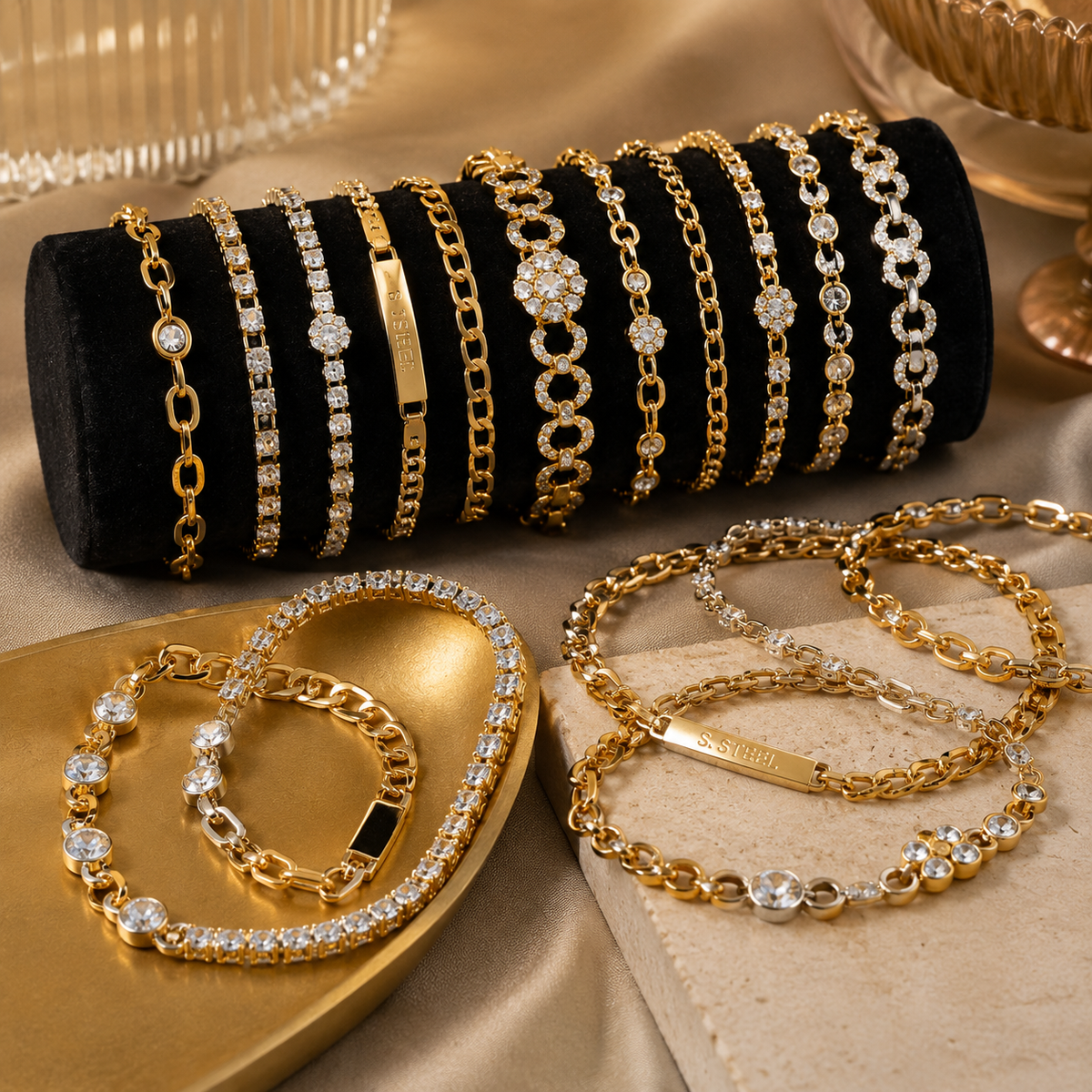 Stainless steel bracelets