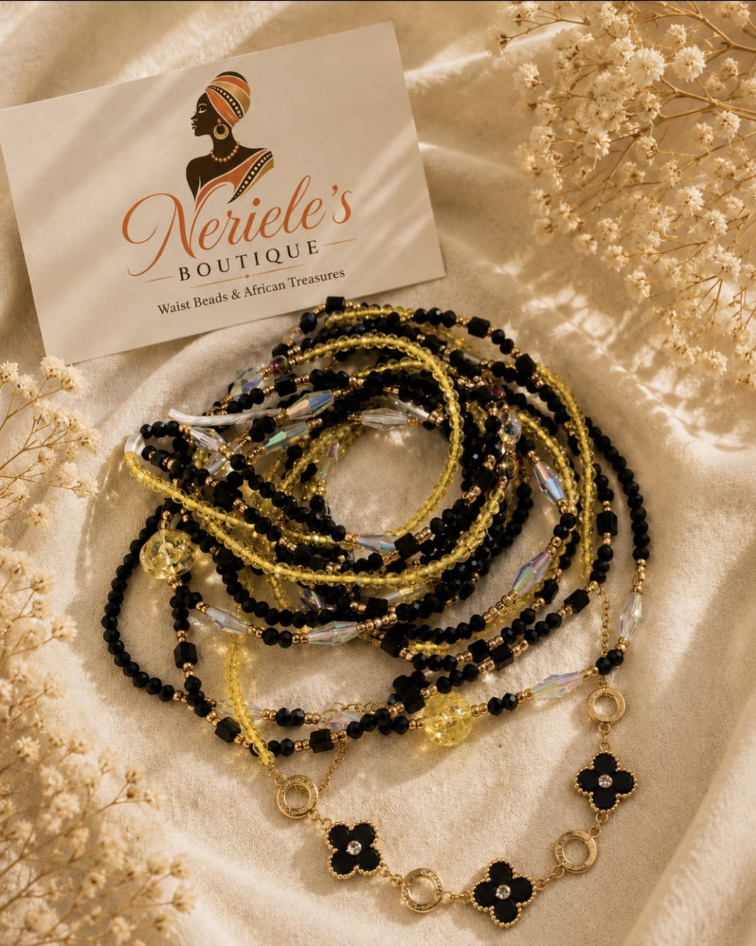 Waistbeads set of 3 luxury