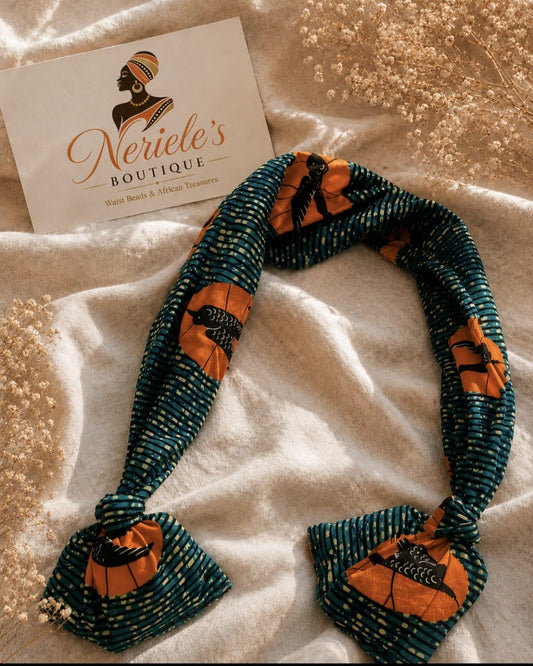 Pre-tied african headwrap