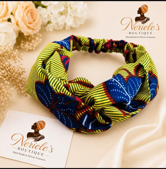 Pre-tied african headwrap