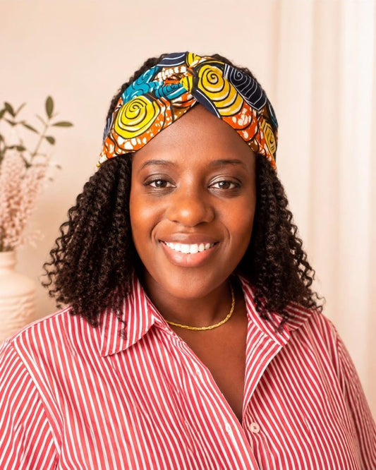 Pre-tied african headwrap